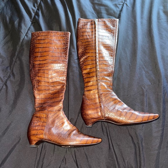 Christian Dior Snake Skin Boots - Picture 1 of 6